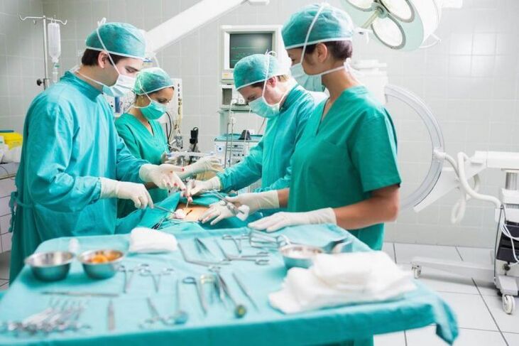 Implementation of a surgical intervention