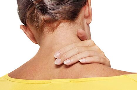 Manifestation of pain in the neck
