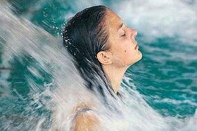 Water treatments for cervical osteochondrosis